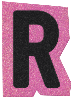 letter R in ransom font